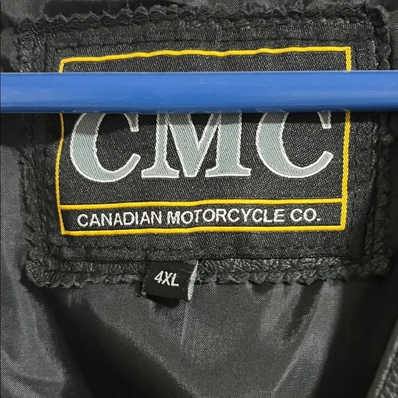 CMC Black Leather Vest with Side Laces - Picture 3 of 16
